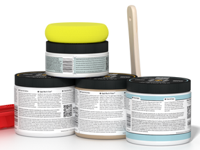 Retique It® Wood'n Finish Kit in White Wash for interior wood projects, showing back view of the Multi-purpose Wood'n Kit.