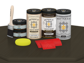 Wood'n Finish Front Door Kit (Double) - Charcoal — Satin kit contents