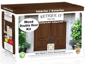 Wood'n Finish Front Door Kit (Double) - Dark Oak — box hero