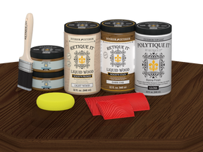 Wood'n Finish Front Door Kit (Double) - Dark Oak — Gloss kit contents