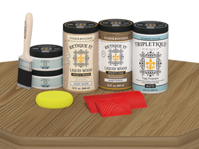Large French Oak Wood'n Finish Kit by Retique It® with matte top coat, designed for interior wood projects.