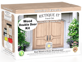 Wood'n Finish Front Door Kit (Double) - French Oak — box hero