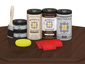 Wood'n Finish Front Door Kit (Double) - Java — Gloss kit contents