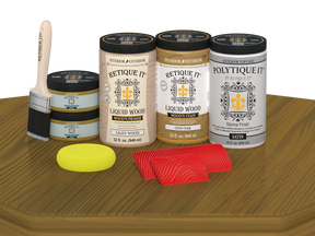 Wood'n Finish Front Door Kit (Double) - Old Oak — Satin kit contents