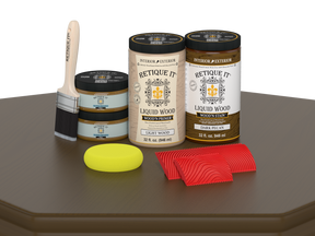 Large Dark Pecan Wood'n Finish Kit by Retique It® for multi-purpose woodworking and finishing projects.