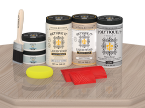 Wood'n Finish Front Door Kit (Double) - Sun Bleached — Gloss kit contents