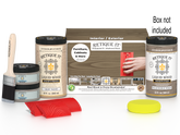 Large Weathered Wood Wood'n Finish Kit by Retique It® with weathered wood tones and tools for multi-purpose wood finishing projects.