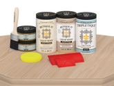 Large White Oak Wood'n Finish Kit from Retique It® for interior top coat, includes wood finish components and tools.