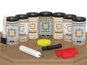 Wood'n Door Kit (Front & Garage Door) - Pickled Oak — Satin kit contents