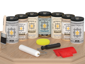 Wood'n Door Kit (Front & Garage Door) - White Oak — Satin kit contents