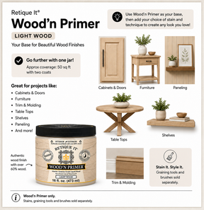 Liquid Wood Wood'n Primer - Light Wood - 16 Fl oz