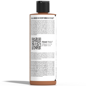 Retique It® Liquid Wood Wood'n Primer in dark wood finish, 8 fl oz, shown on a surface ready for staining or finishing.