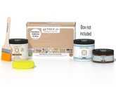Retique It® White Oak Multi-purpose Smooth Finish Kit for interior top coat, includes applicator and finishing materials.