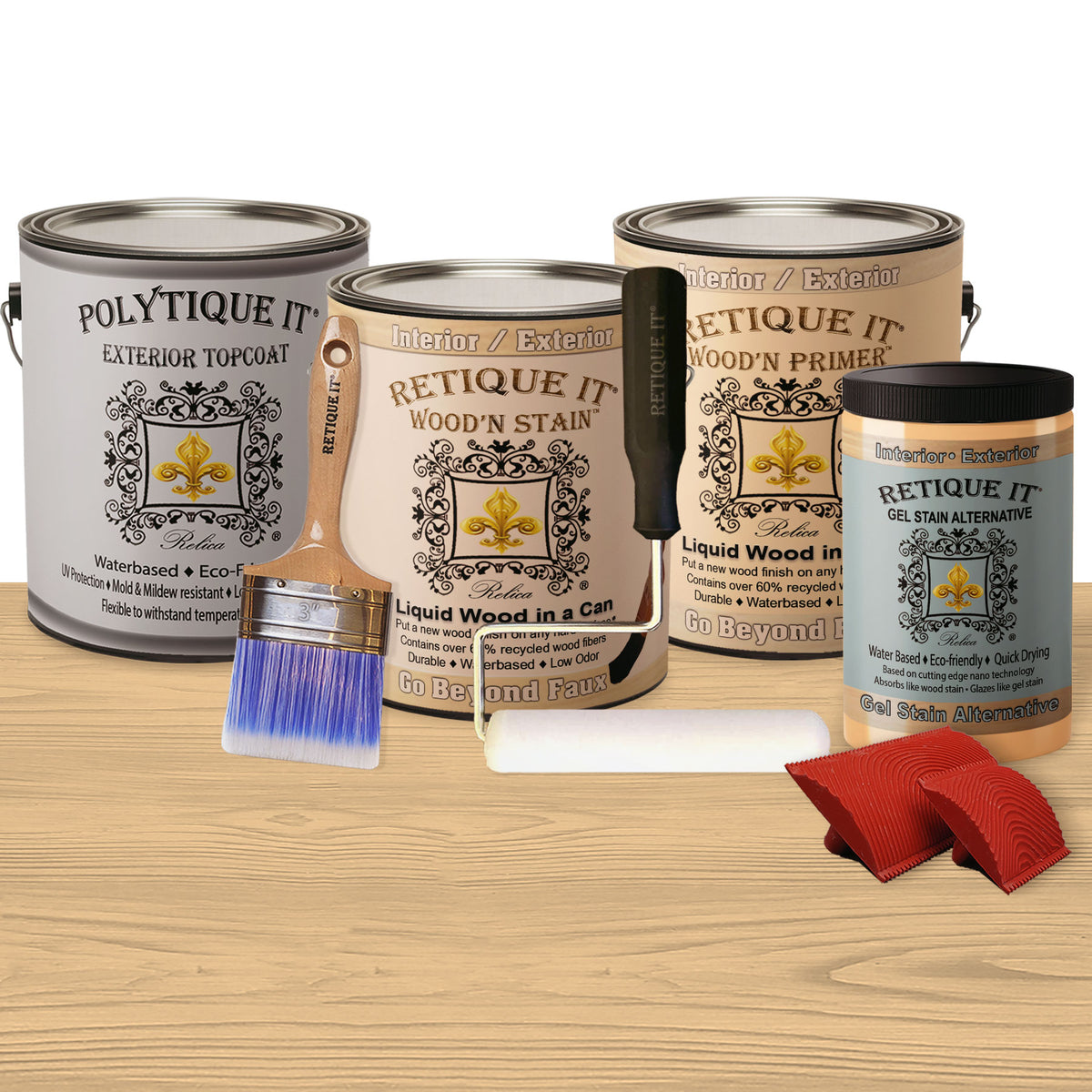 Multi-purpose Wood'n Kit (4x Lg) - Pickled Oak - Exterior Top Coat