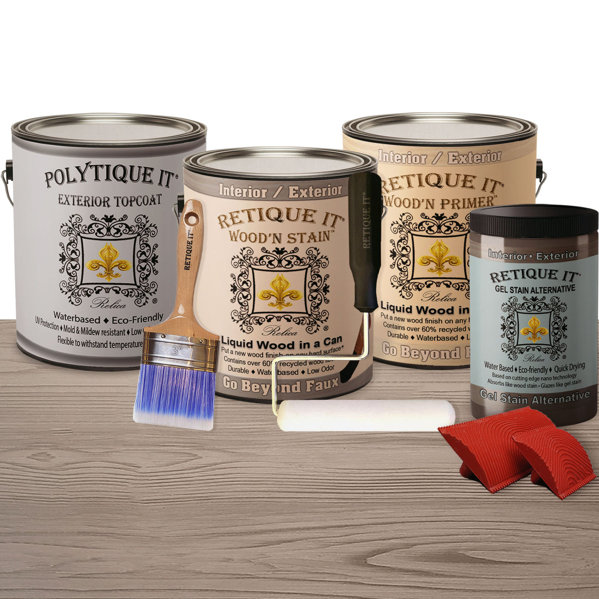 Multi-purpose Wood'n Kit (4x Lg) - Weathered Wood - Exterior Top Coat