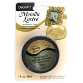 DecoArt Metallic Lustre in Champagne Ice, 1 oz, shiny metallic paint with a lustrous finish on a smooth surface