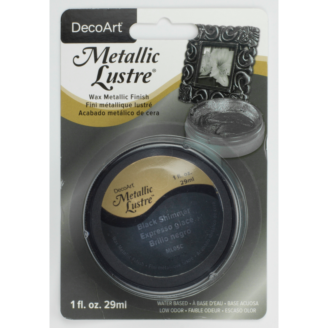 DecoArt Metallic Lustre in Champagne Ice, 1 oz bottle, with a shiny metallic finish perfect for craft and decorative projects.