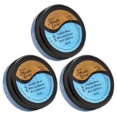 Three metallic lustre paints in cosmic blue by DecoArt, showcasing shiny, iridescent finishes in a 3-pack set.