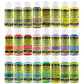 DecoArt Pastel Patio Paint outdoor paint set with 24 vibrant pastel colors for garden and patio projects.