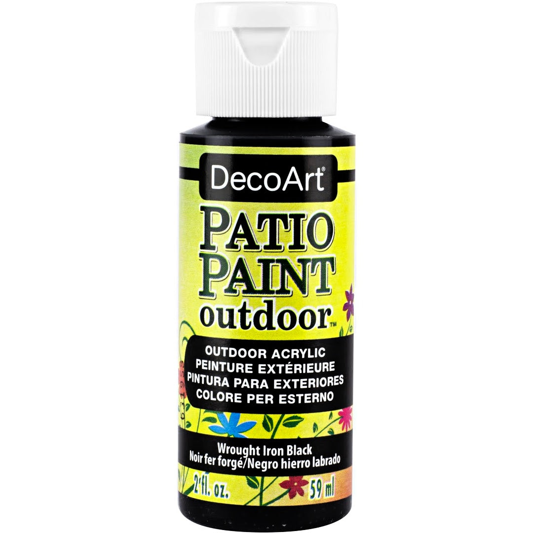 DecoArt Vintage Rose Patio Paint outdoor acrylic paint in 2 oz container for garden furniture and outdoor surfaces