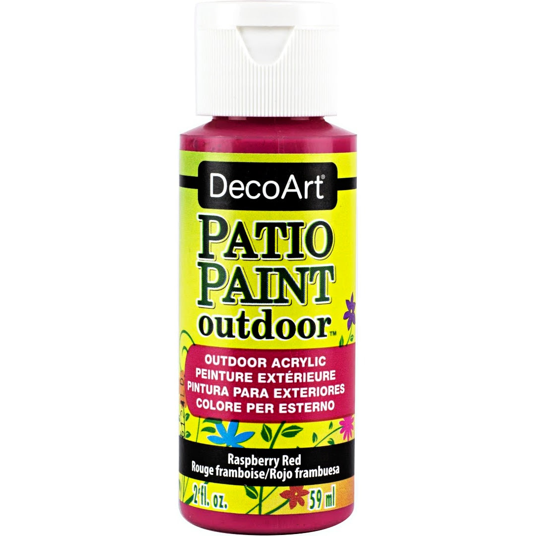 DecoArt Vintage Rose Patio Paint outdoor acrylic paint in a 2 oz bottle for garden furniture and outdoor decor.