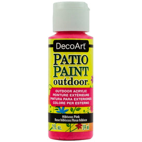 DecoArt Vintage Rose outdoor acrylic patio paint in 2 oz container, suitable for outdoor furniture and surfaces