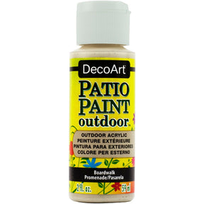 DecoArt Vintage Rose Patio Paint outdoor acrylic paint in a 2 oz bottle, suitable for outdoor patio surface decoration.