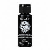 DecoArt black glass paint, 2 oz bottle product image