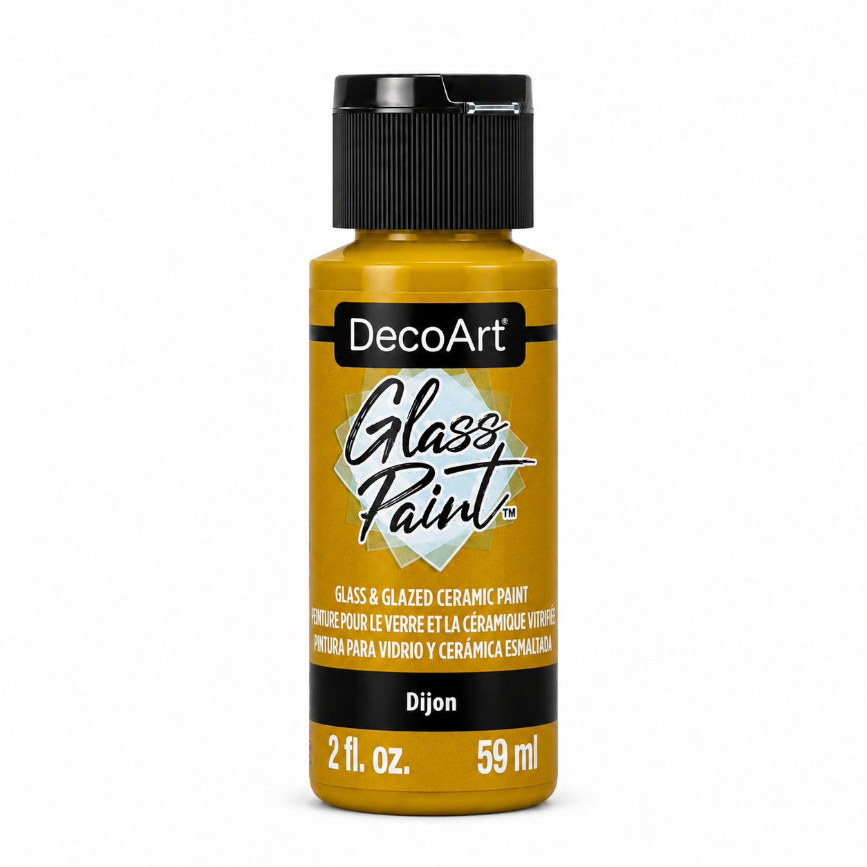 DecoArt Glass Paint in Dijon, 2 oz bottle