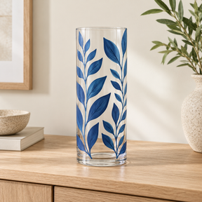 DecoArt Glass Paint in blue bottle for glass art projects