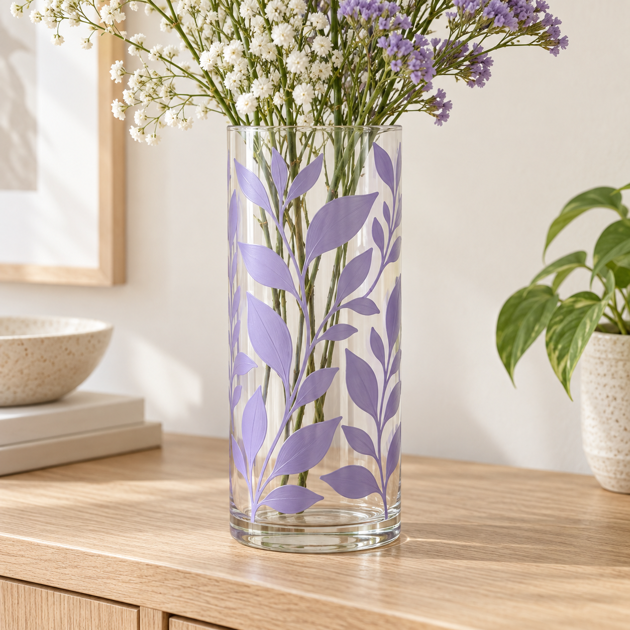 DecoArt Soft Violet glass paint for colorful glass craft projects