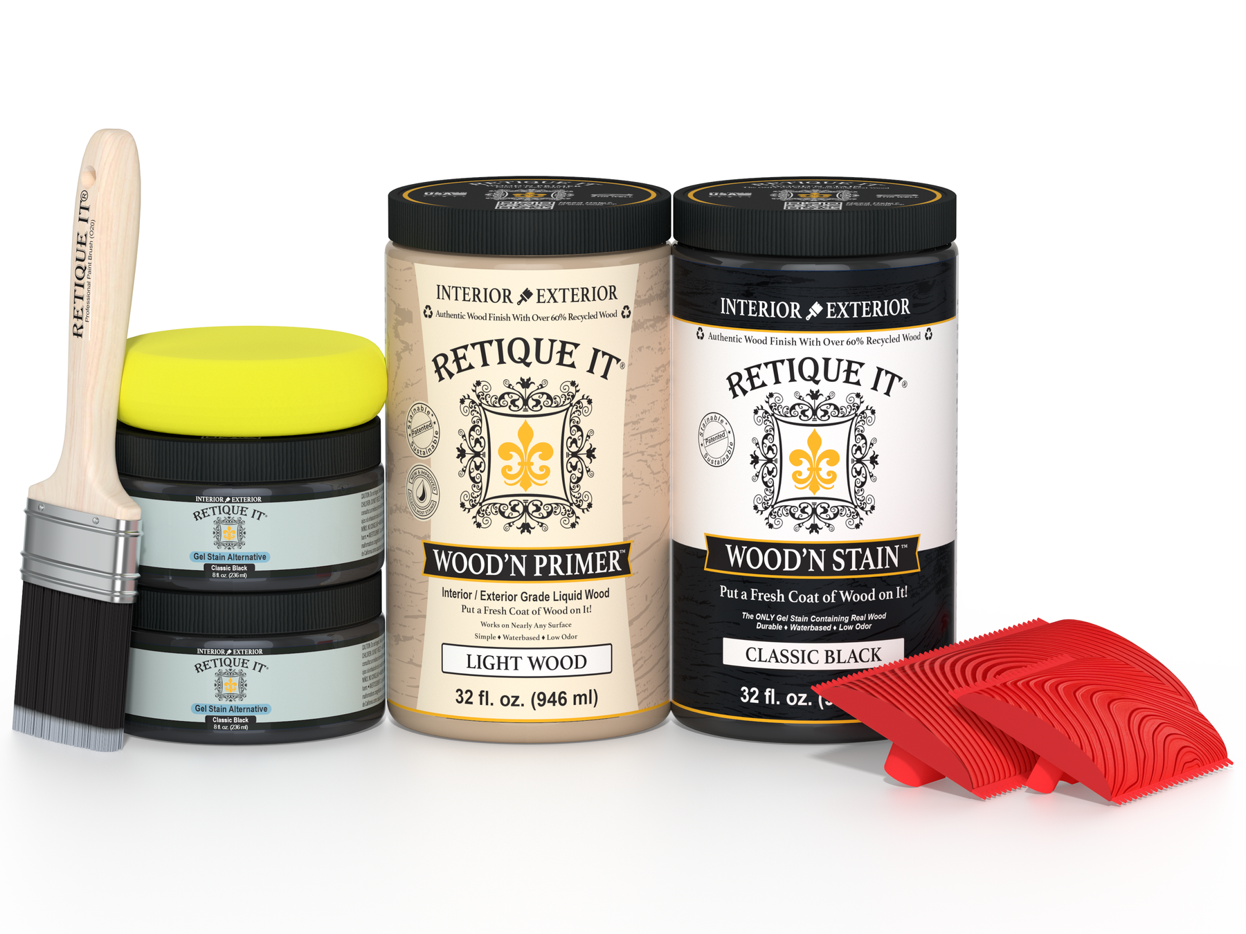 Wood'n Cabinet Kit (12 Door / Grained) - Classic Black