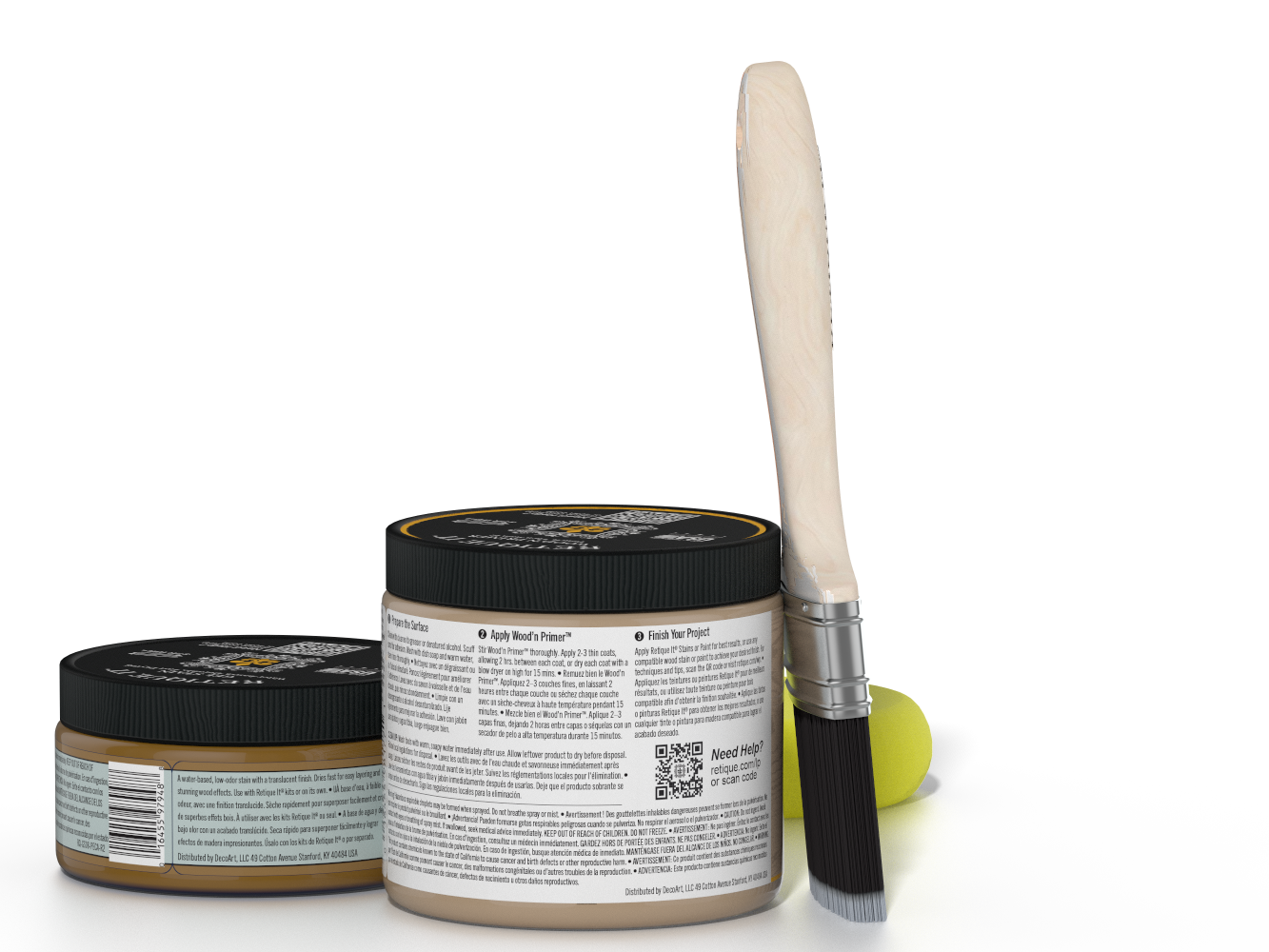 Retique It® Multi-purpose Smooth Finish Kit (Med) in Pecan for wood finishing and refinishing projects.