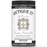 Retique It by Renaissance Furniture & Cabinet Paint in Greystone, 32 oz jar, eco-friendly chalk finish paint for interior surfaces.