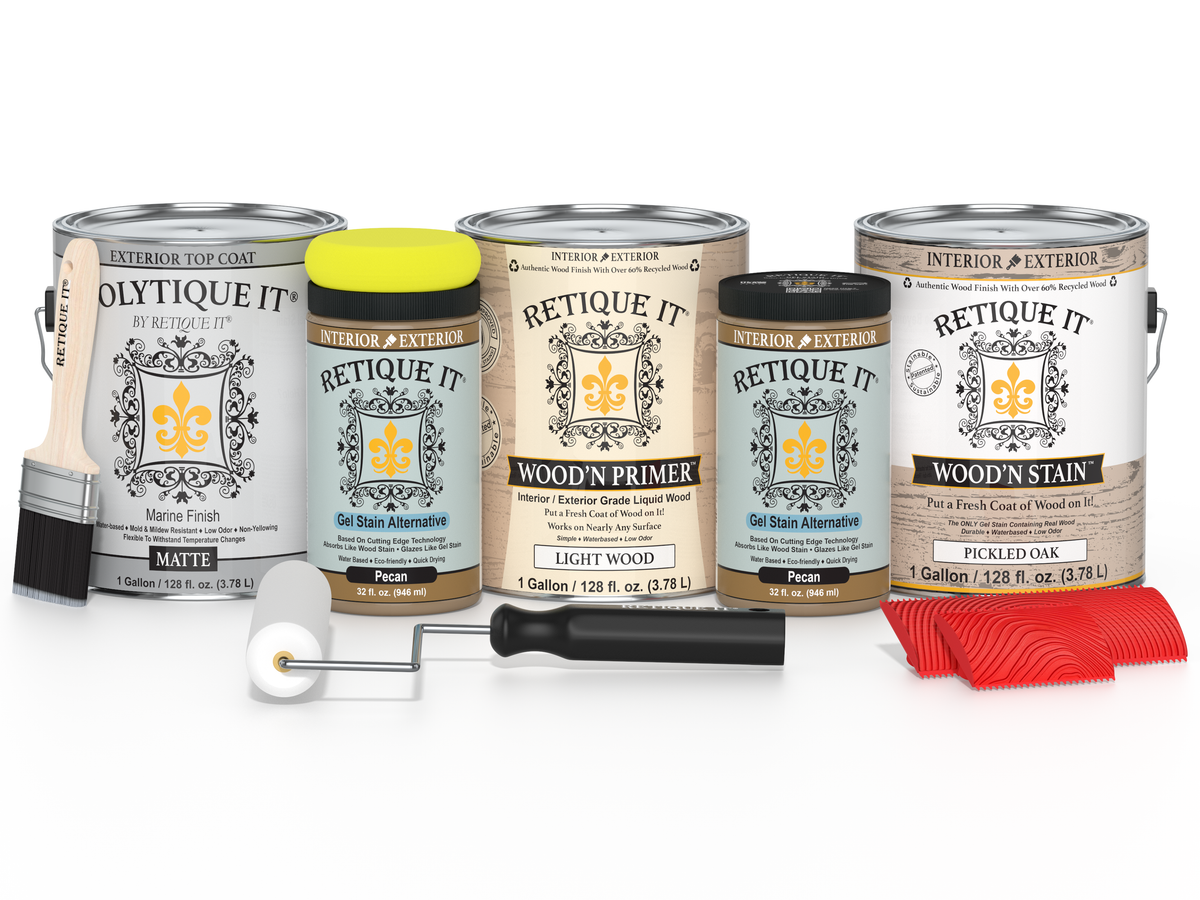 Multi-purpose Wood'n Kit (4x Lg) - Pickled Oak - Exterior Top Coat