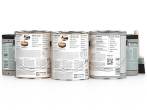Retique It® Wood'n Finish Kit with four large driftwood exterior top coats, designed for multi-purpose wood finishing projects.