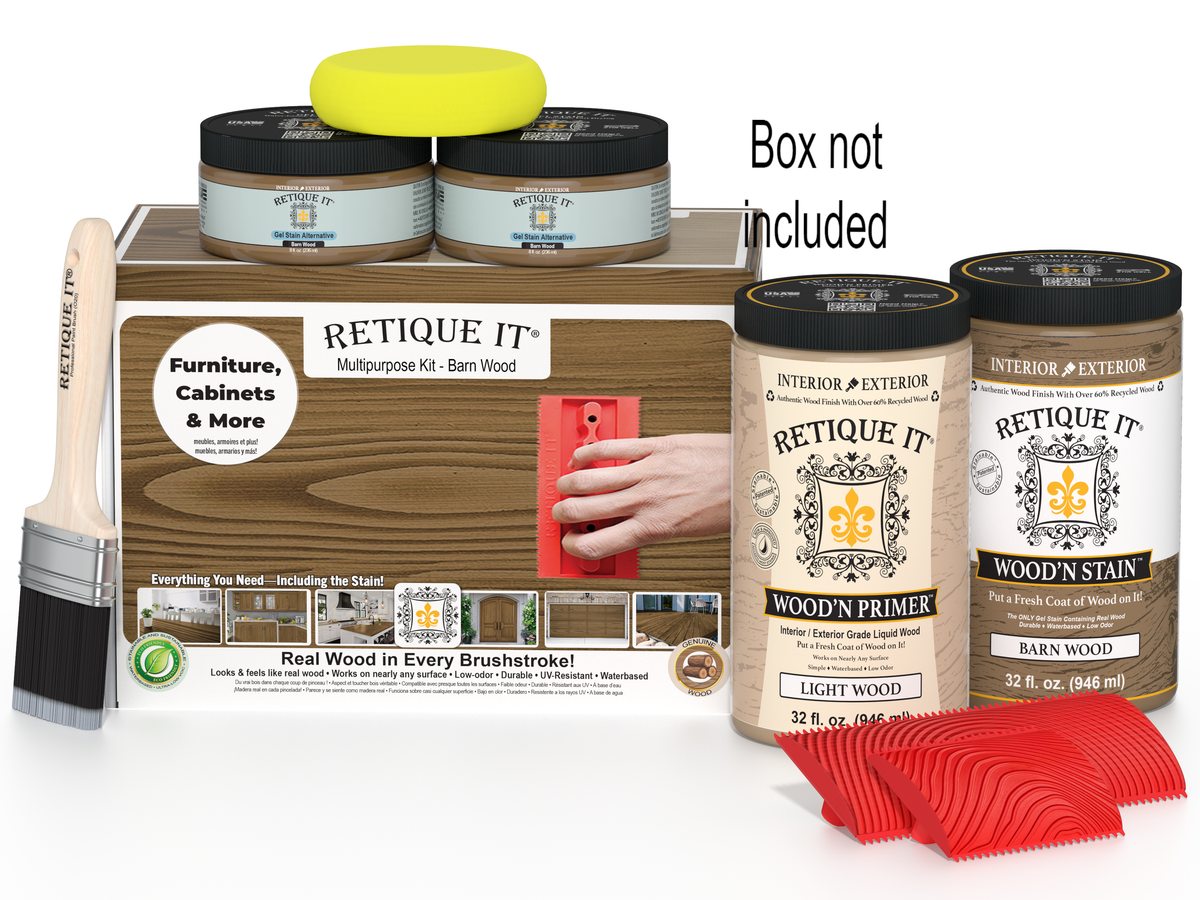 Tabletop Wood'n Finish Kit (4x Large) - Barn Wood