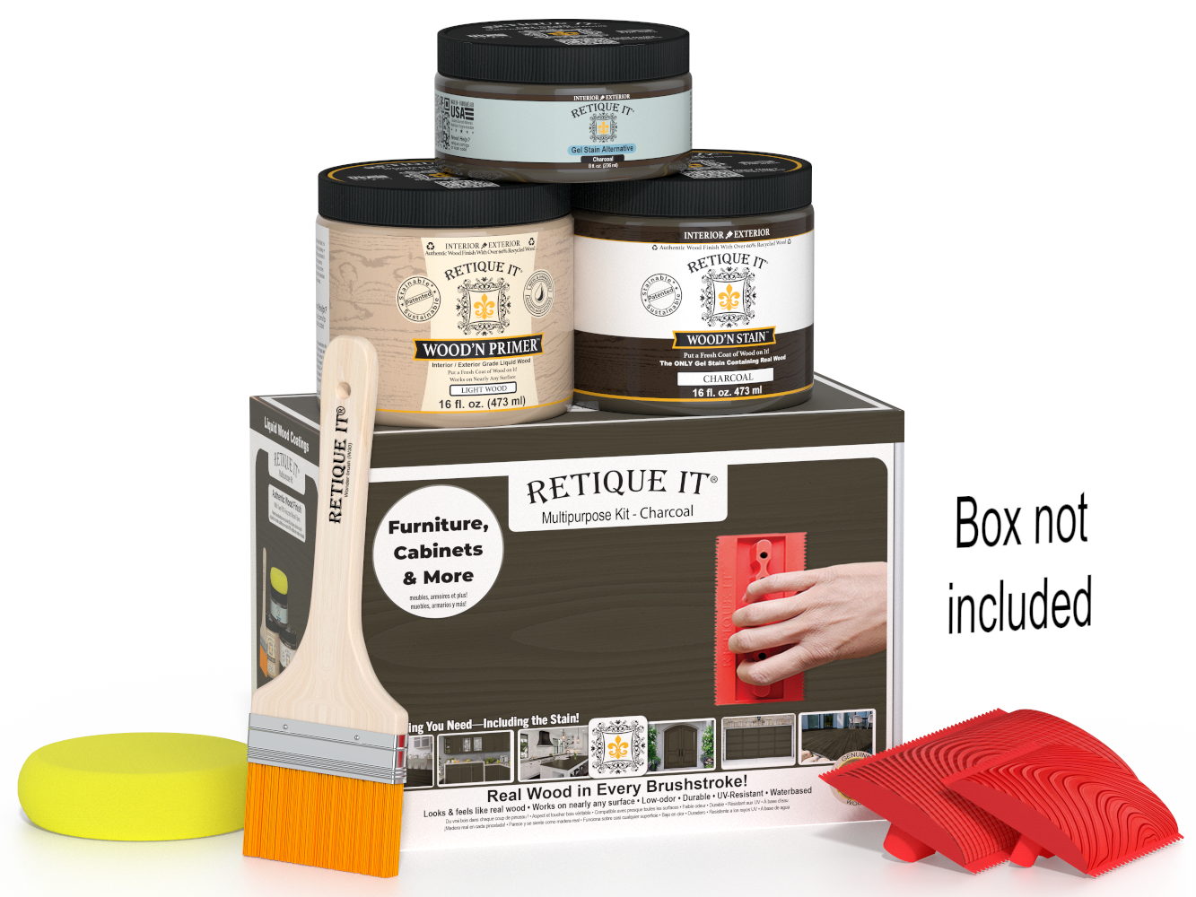 Multi-purpose Wood'n Kit (Med) - Charcoal