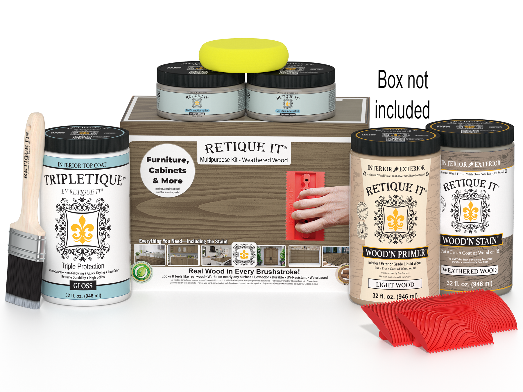 Multi-purpose Wood'n Kit (Large) - Weathered Wood - Interior Top Coat