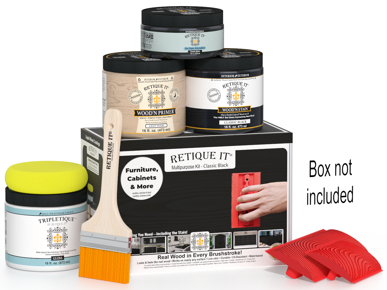 Multi-purpose Wood'n Kit (Med) - Classic Black - Interior Top Coat