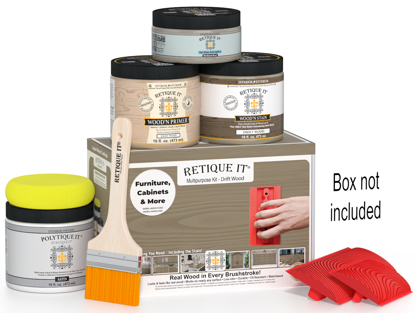 Multi-purpose Wood'n Kit (Med) - Drift Wood - Exterior Top Coat