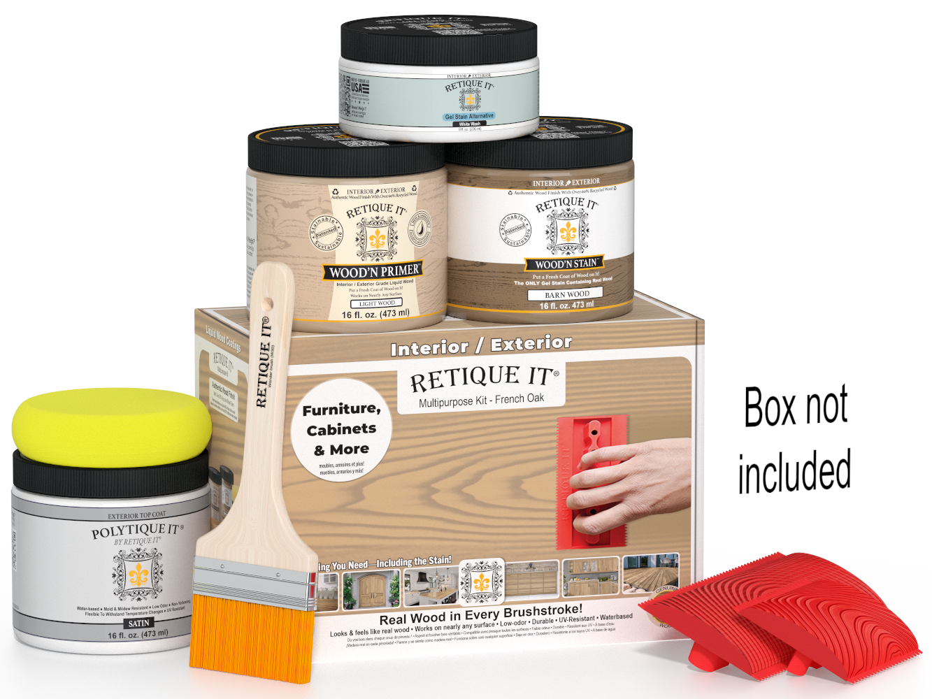 Multi-purpose Wood'n Kit (Med) - French Oak - Exterior Top Coat