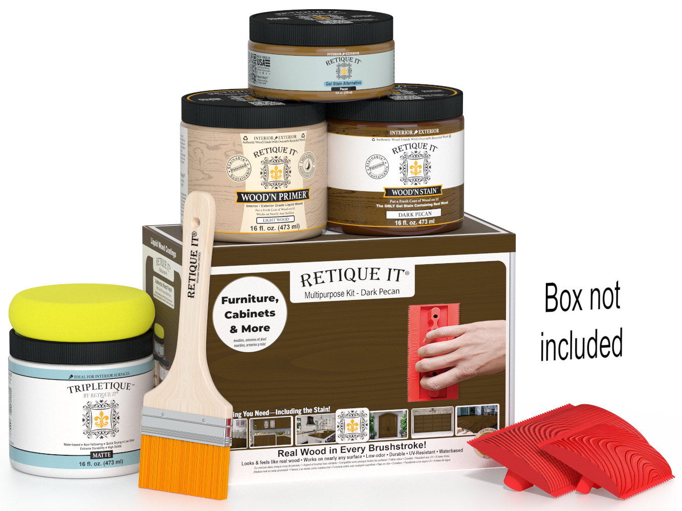 Multi-purpose Wood'n Kit (Med) - Dark Pecan - Interior Top Coat