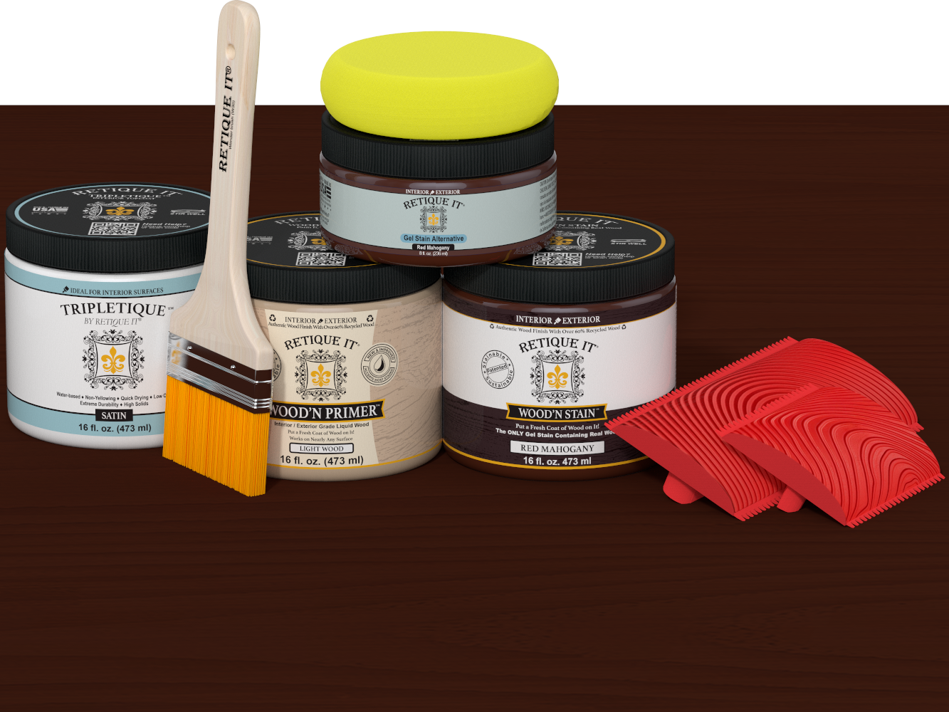 Multi-purpose Wood'n Kit (Med) - Red Mahogany - Interior Top Coat