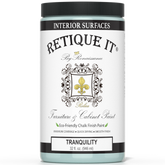 Retique It by Renaissance Furniture & Cabinet Paint in Tranquility, 32 oz jar, eco-friendly chalk finish paint for interior surfaces.