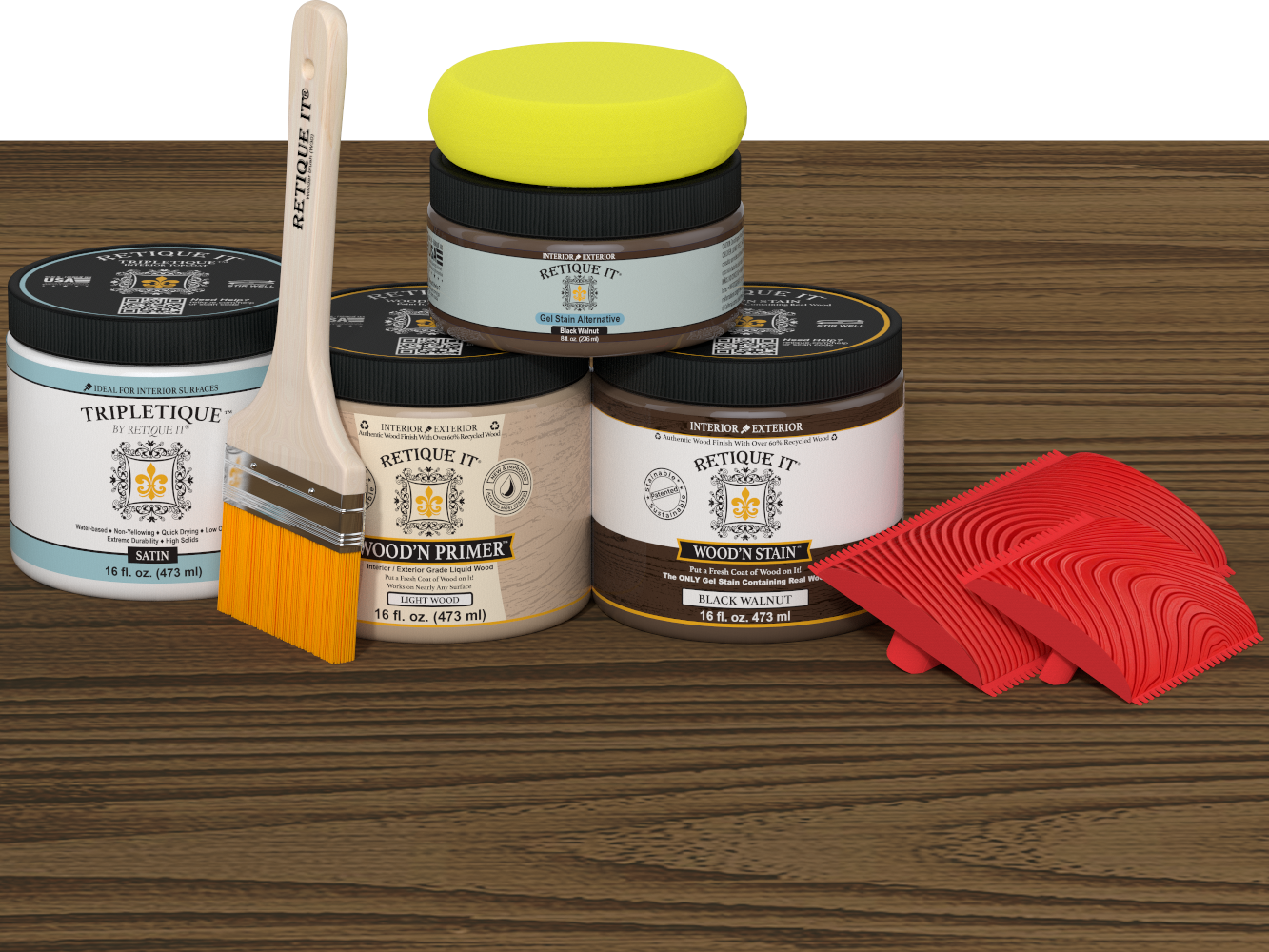 Multi-purpose Wood'n Kit (Med) - Black Walnut - Interior Top Coat