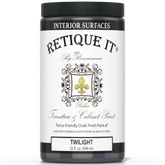 Retique It by Renaissance Furniture & Cabinet Paint in Twilight, 32 oz jar, eco-friendly chalk finish paint for interior surfaces.
