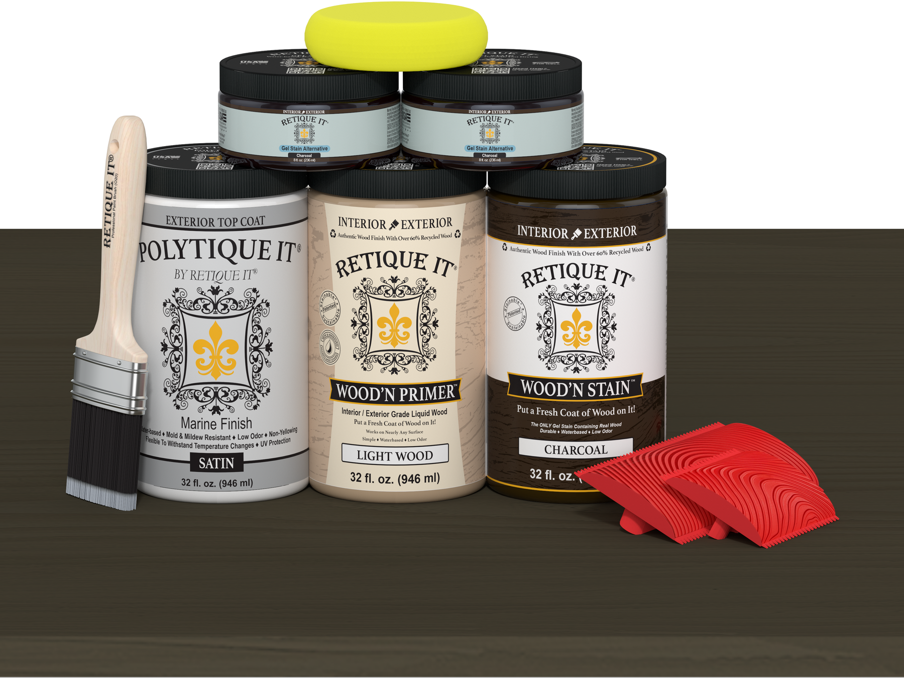 Multi-purpose Wood'n Kit (Large) - Charcoal - Exterior Top Coat