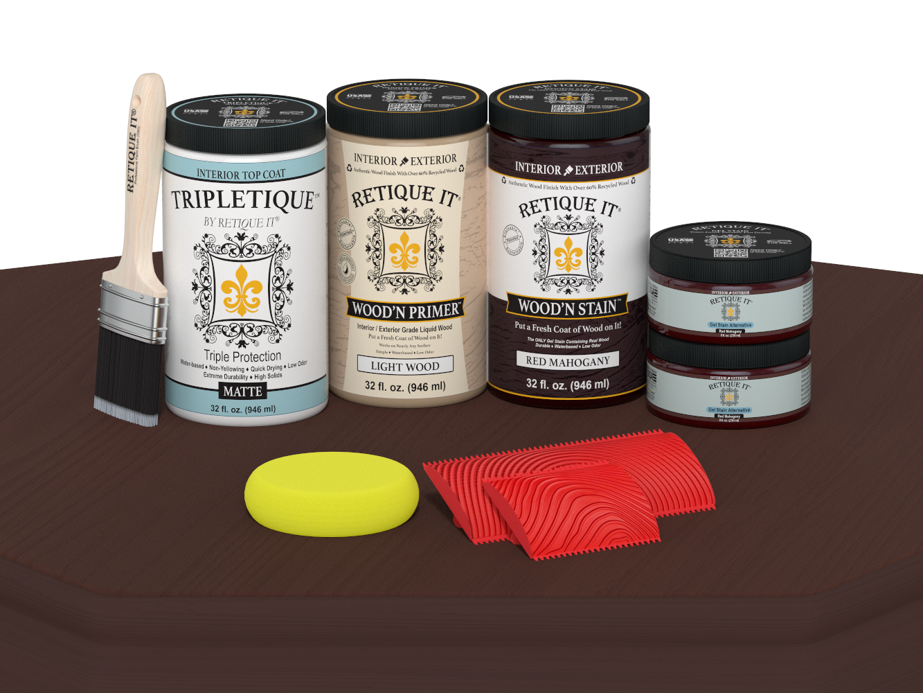 Multi-purpose Wood'n Kit (Large) - Red Mahogany - Interior Top Coat