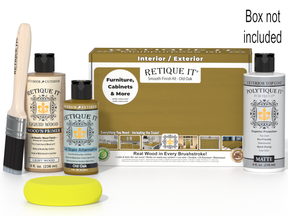 Retique It wood finish kit with box not included on a white background